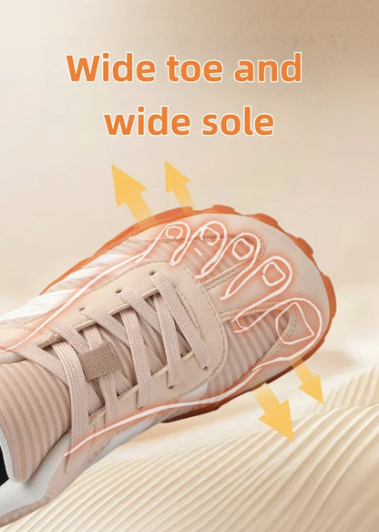 2026 New Men's Wide Shoes, Women's Outdoor Lightweight Running Sports Shoes,Scattered Soft Loose Minimalist Fashion Casual Shoes