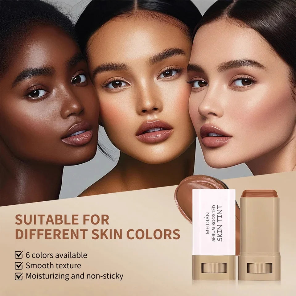 1/2PCS Skin Tint Stick Waterproof Nourishing Solid Tinted Serum Foundation Balm  Face Tinted Face Contour Stick Face Makeup
