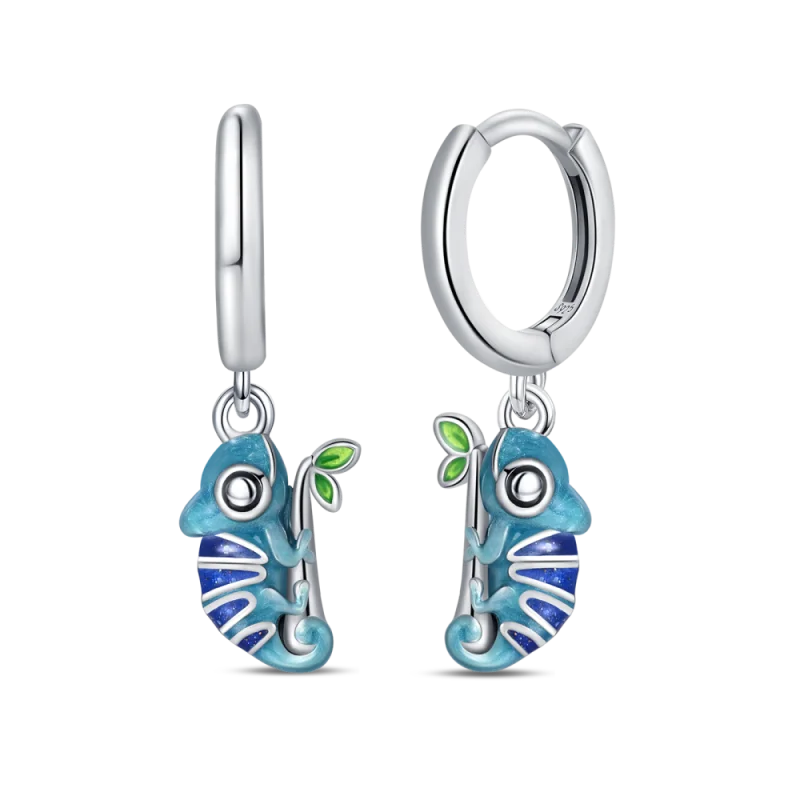 Genuine 925 Sterling Silver Love Feather Earrings Fit Original Charms Hoop For Women Girls Stud Earring Fine Jewelry Gifts