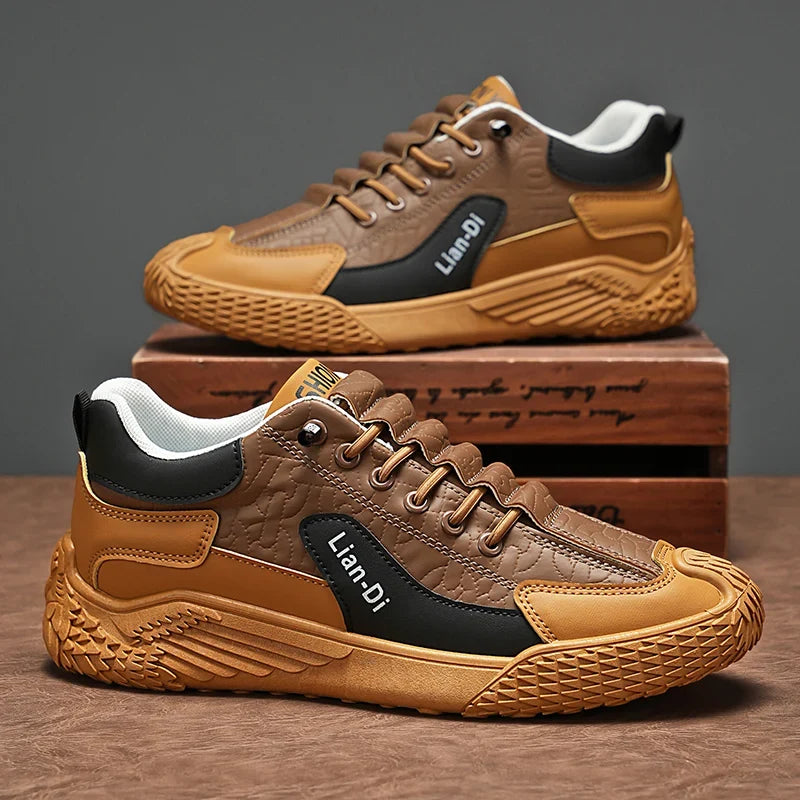 Spring and Autumn Fashion Elastic Band Sneakers for Men, Versatile Trendy Casual Shoes, Student Running Shoes, Soft-Soled Lightweight Men's Shoes
