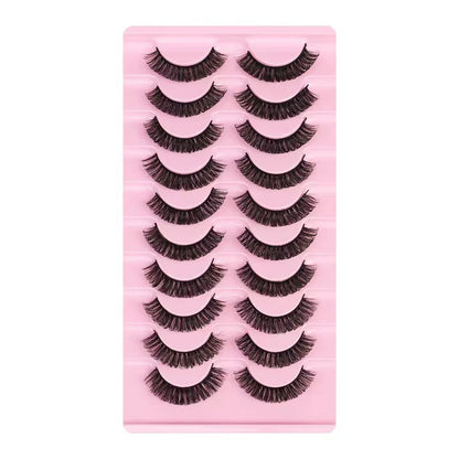Faux mink eyelashes natural 3d mink lashes makeup volume false eyelashes in bulk cilio H13 E-08