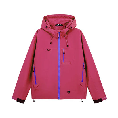 Autumn Sports Jacket Waterproof Windproof Jacket Men Women Outdoor Sports Hiking Running Mountaineering Hooded Casual Sport Coat