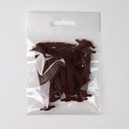16pcs Lazy Shoelace Silicone Quick Lace Elastic Women Men No Tie Kids Adult Sneakers Lacing Shoelace Buckle Shoes Accessories