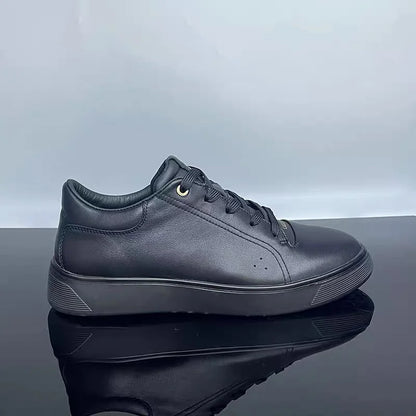 Fashion Genuine Leather Men Sneakers Breathable Comfort Classic Casual Shoes Mens Outdoor Walking Shoes Couple Footwear