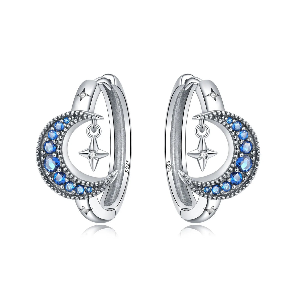 925 Sterling Silver Cute Lazy Cat Animal Pet Earrings Jewelry Hoop Earrings For Women Jewelry Birthday Party Fine Gifts