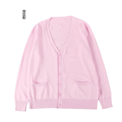 New Sweater Solid Candy Women Knit Top Fashion Female Cardigan Thin Spring Autumn Long Sleeve Adult Jacket Clothes Slim XS-2XL