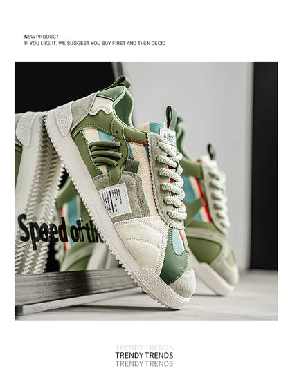 Large Size Men's White Sneakers Autumn Comfortable Non Slip Running Shoes Luxury Soft Sole Fashion Lace Up Outdoor Casual Shoes
