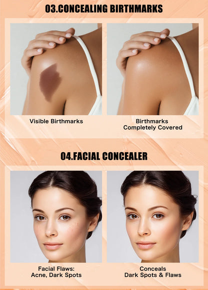 Face Foundation Contour Stick Long-wear Lightweight Brighten Stick Face Concealer Blemish Contouring Beauty Makeup