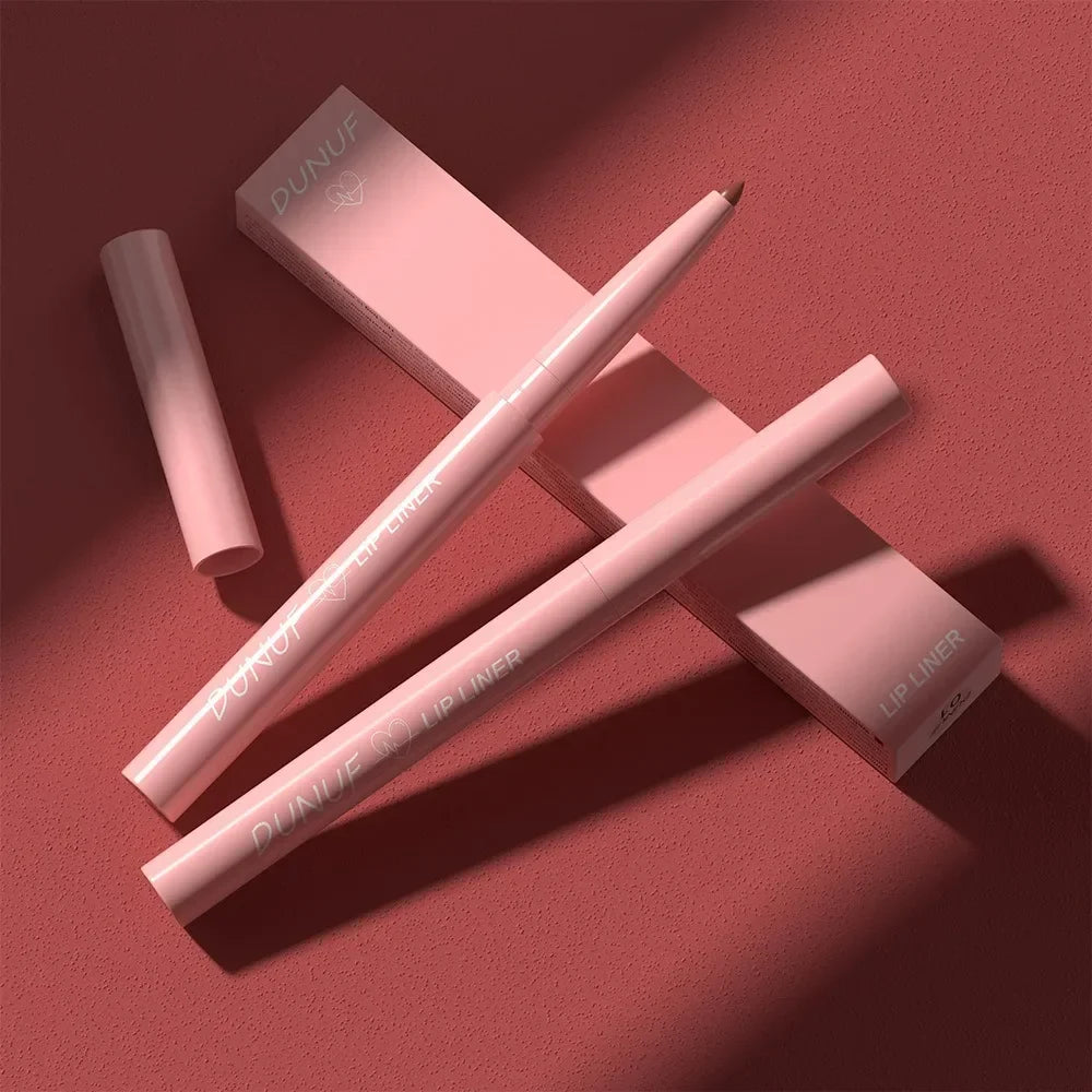 Lip Liner Pencil Long-Lasting Matte Creamy Plumping Lip Stain Waterproof Natural Nude Brown Slim Lip Liner Makeup
