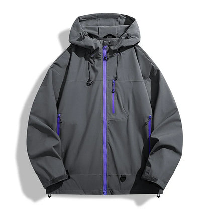 LNGXO Men Women Waterproof Hiking Jacket Trekking Camping Mountaineering Windbreaker Unisex Outdoor Sport Windproof Rain Coat