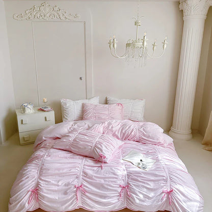 Bonenjoy Bedding Set Simple Style Bedclothes Skin-friendly Bedsheet Set Single/Queen/King Size Bed Linen Set juegos de sábanas