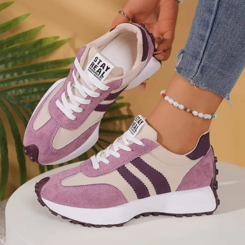 Women's Retro Sneakers Casual Running Shoes Fashion  Walking Shoes Lightweight Athletic Tennis Shoes for Ladies