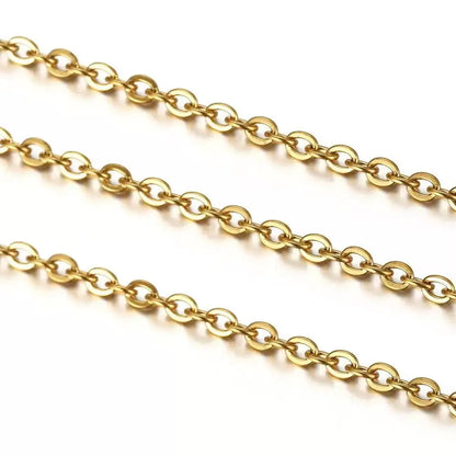 1PCS45+5cm fashionable and simple loose O-shaped collarbone chain necklace, suitable for single or stacked wearing, can be DIY