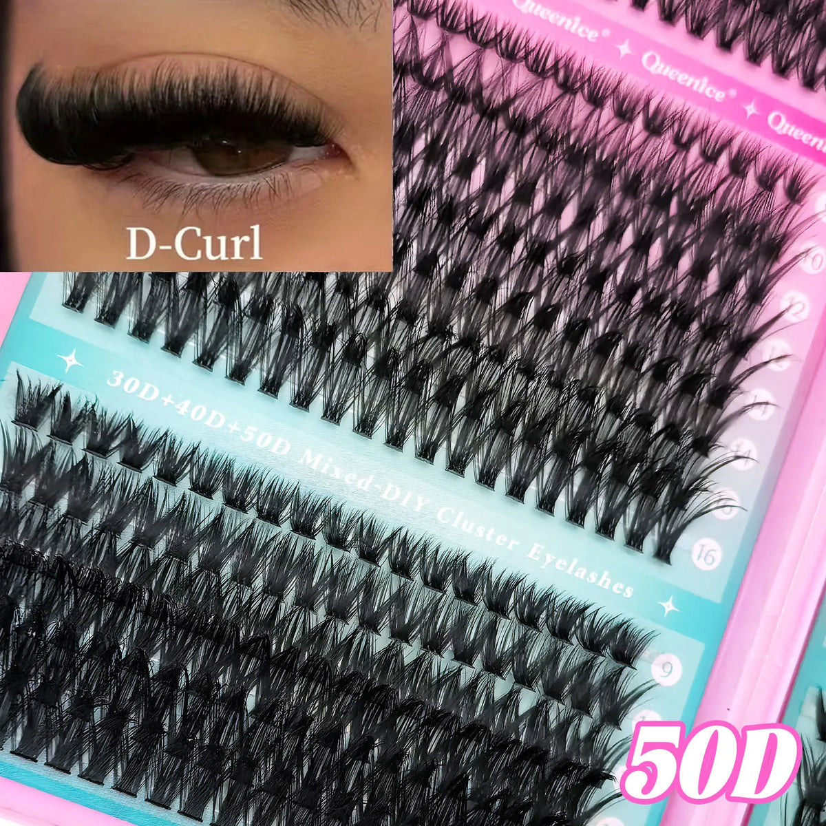 800pcs Cluster False Eyelash, Soft and Durable Design, Suitable for Daily Use, Natural, Everyday, and Voluminous Makeup Effect