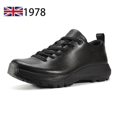 Men Sports Running Shoes Outdoor Walking Soft Casual Sneakers Fashion Designer Genuine Leather Sneaker Waterproof Shoes Men