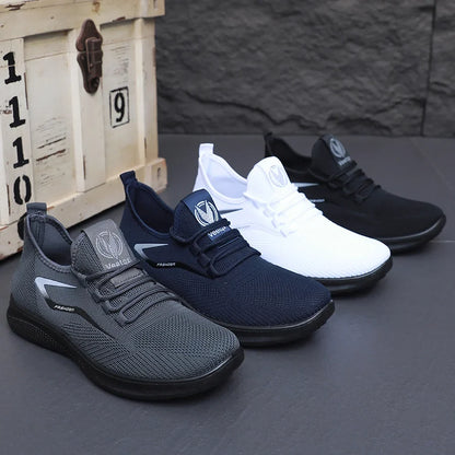 Men Comfort Knitted Loafer Sneakers 2026 New Arrival, Breathable Air Knit Upper Slip On Shoes