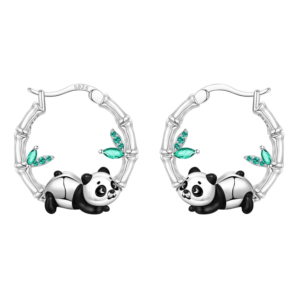 925 Sterling Silver Cute Lazy Cat Animal Pet Earrings Jewelry Hoop Earrings For Women Jewelry Birthday Party Fine Gifts