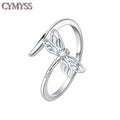 Original 925 Sterling Silver Open Ring Exquisite Panda Dolphin Adjustable Ring Original Daily Fine Jewelry Women Birthday Gifts