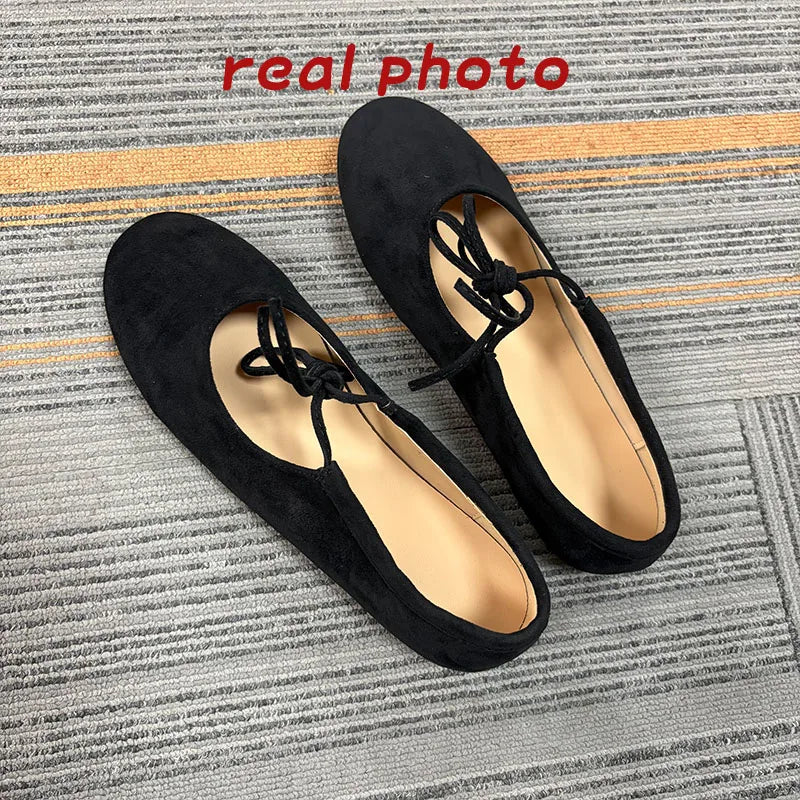 Fashion Butterfly-Knot  Women Flats With Shoes Casual Female Soft Footwear Round Toe Ladies Flats Slip On Shoes