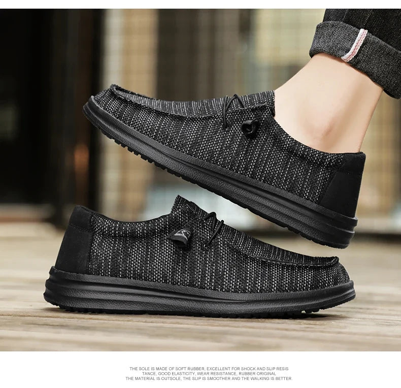 Plus Big Size 50 Dude Canvas Shoes Men Casual Slip on Shoes Alpargatas Hombre Moccasins Mocassin Homme Lightweight Breathable