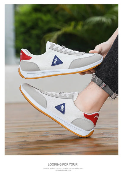 New 2026 Men's Casual Comfortable Breathable Sports Shoes Lightweight Anti-slip Wear-resistant Canvas Low-top round Toe Slip-On