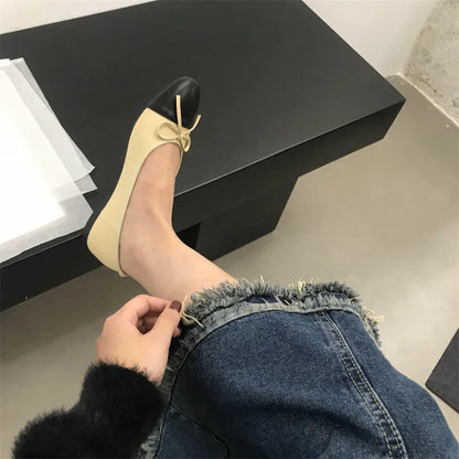 2026 New Spring Butterfly-knot Women Loafer Elegant Mix Colors Slip On Shoes Laides Comfort Soft Sole Ballet Flats Single Shoes