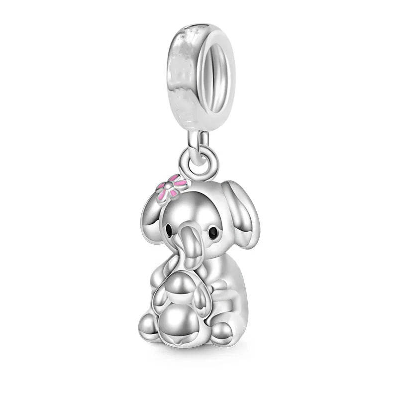 Fashionable 925 Sterling Silver Highland Cow Animal Pendant Suitable for Bracelets, Necklaces, DIY Women's Jewelry Accessories