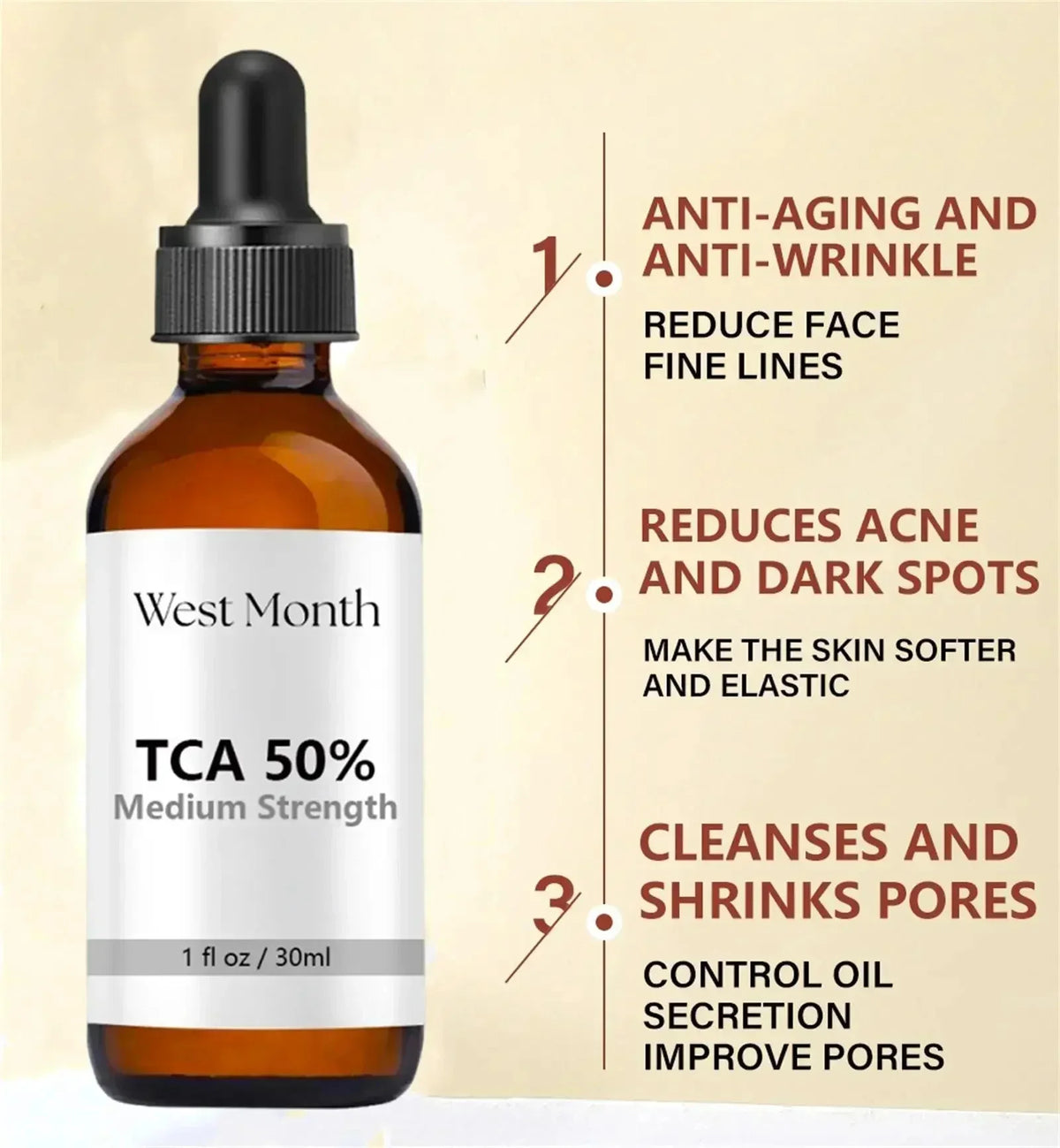 Acid Peeling Serum Chemical Exfoliant Peel For Remove Face Dark Skin Spots Whiten Lighten Melanin Peeling Solution Skin Peel