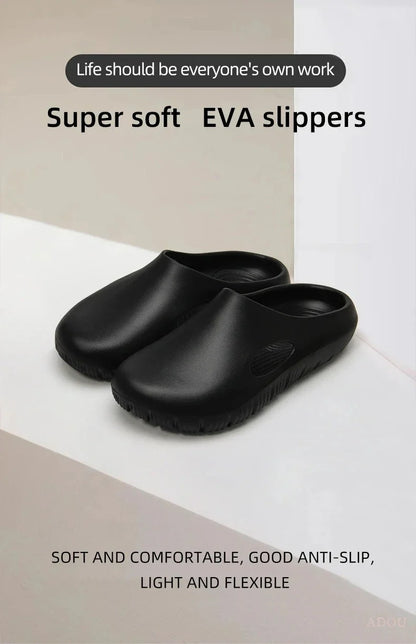 EVA Bread Men's Anti-Slip Odor-Resistant Outdoor Sandals Sports Beach Slippers for Casual Comfortable Footwear