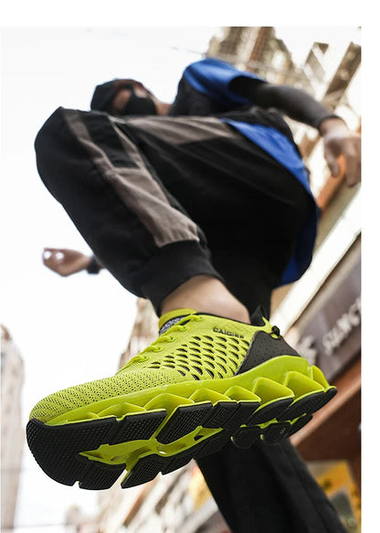 Casual Sneakers Mens Shock-absorb Running Shoes Lightweight Breathable Sports Shoes for Men 2026 New Trendy Gym Trainers for Man
