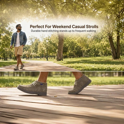 Men's Premium Leather Handcrafted Sewn Boots Elegant Mocassin Man Shoes, Chelsea Boots Men, Botas Para Hombre, Chukka Boots