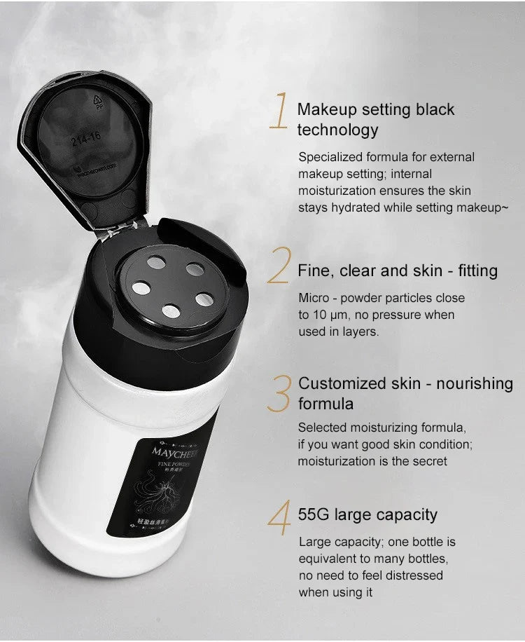 Oil Control Loose Powder Can Reduce Pores and Fine Lines, With a Long-lasting Matte Effect and Natural Facial Makeup Powder