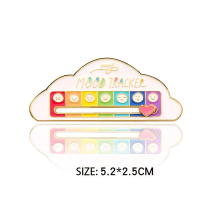 Mood Expression Pins for Women Men My Social Battery Brooches on Clothes Funny Alloy Badge Gifts