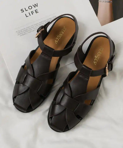 ZAROY Women Sandals Summer 2026 Newest Female Shoes Elegant Office Ladies Sandals Casual Soft Beach Flat Sandalias Roman Zapatos