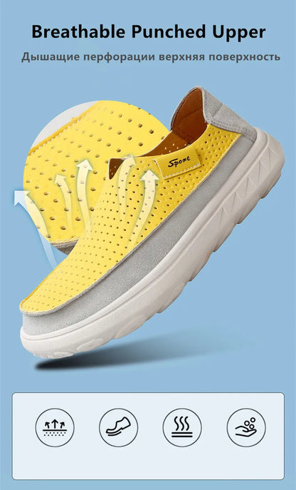2026 New Men's Casual Shoes Fashion Comfortable Men's Shoes High Quality Leather Men Driving Shoes Handmade Flat Shoes Size 46