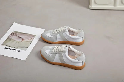 AIYUQI Women's Sneakers 2026 New Genuine Leather Ladies Moral Training Shoes Casual Spring Flat Shoes Women