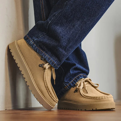 Men Thick Soled Sneakers Fashion Spring/Autumn Soft Board Shoes Personalized Trend Versatile Multi Functional Men Casual Shoes