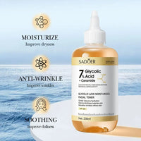 Toner SADOER Glycolic Acid Soothing Moisturizing Serum Improves Dirty and Dry Skin Fine Lines