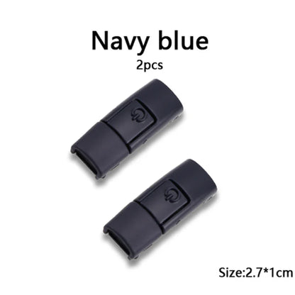 New Colorful Shoelaces Press buckle Metal Shoelace Clip Press Lock Kids Adult Shoes Accessories AF1 Sneaker Kits Metal Laces Tip