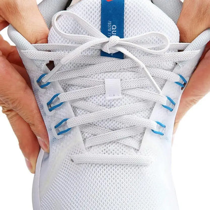 Elastic Laces Sneakers Classic Elastic Shoelaces 6mm Width Flat Shoelace for Kids Adults Shoe laces Rubber Bands for Shoes