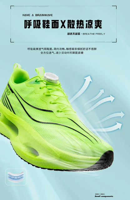 2026 Running Shoes Carbon Board Marathon Men Sports Breathable Lightweight Women's Comfortable Athletic Nonskid Casual Sneakers