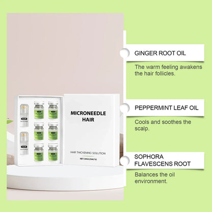 Anti-Hair Loss Scalp Care Roller Serum Kit Nourishes Roots Strengthens Hair Prevents Baldness Daily Care