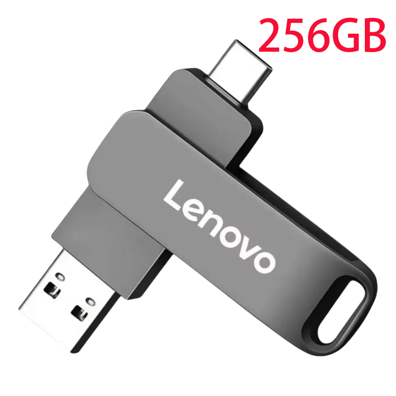 Lenovo USB3.2 USB Flash Drive 512GB OTG Pen Drive High Speed Type-C Flash Disk Real Capacity Metal Pendrive For Phone Computer