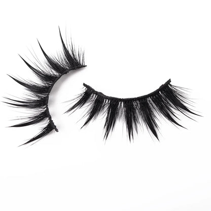 Yiernuo 1/5 Pairs Cosplay Anime Eyelashes Manga Lashes Dramatic Fairy Clusters Lashes Wet Look Lashes