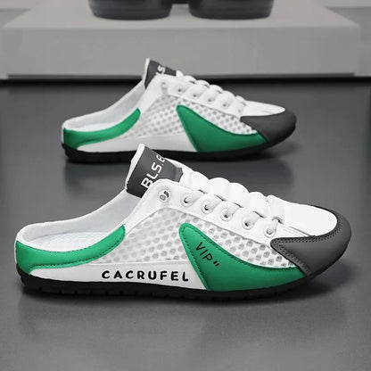 Men's Fashion Soft-soled Half Slippers Summer Men Trendy Bottom Casual Shoes Soft Sole Sneakers Zapatos De Hombre Plus Size 48