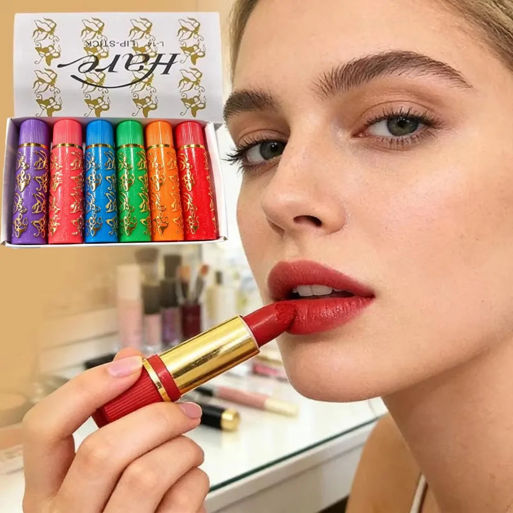 Sexy Matte Velvet Lipstick Set Waterproof Makeup Fashion Style Color Lasting Lip Tube Cosmetics Non-greasy Moisturizing Gifts