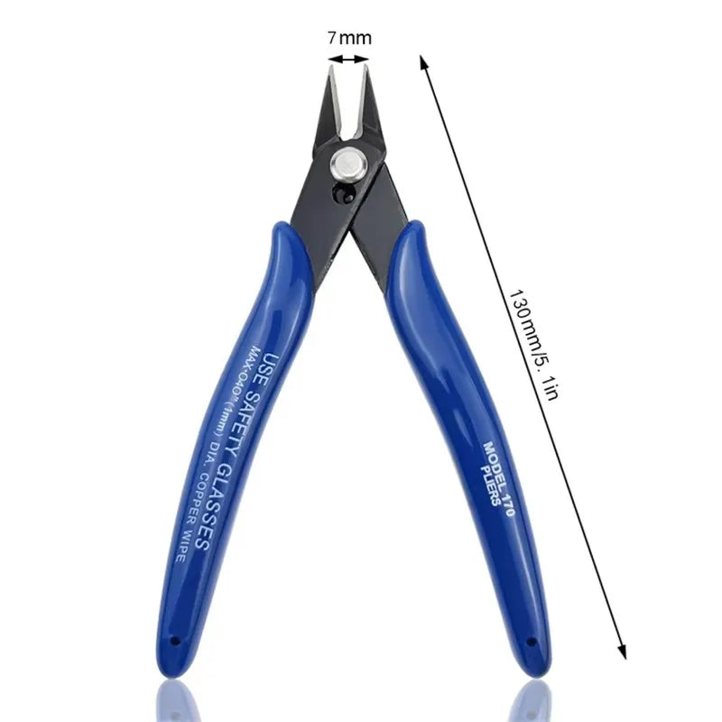 Bomurphy Diagonal Pliers Carbon Steel Pliers Electrical Wire Cable Cutters , Wire Snips for Electronics Soft Copper Jewelry