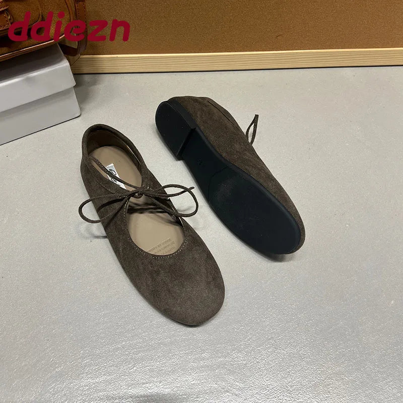 Fashion Butterfly-Knot  Women Flats With Shoes Casual Female Soft Footwear Round Toe Ladies Flats Slip On Shoes