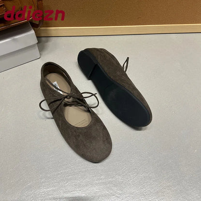 Fashion Butterfly-Knot  Women Flats With Shoes Casual Female Soft Footwear Round Toe Ladies Flats Slip On Shoes