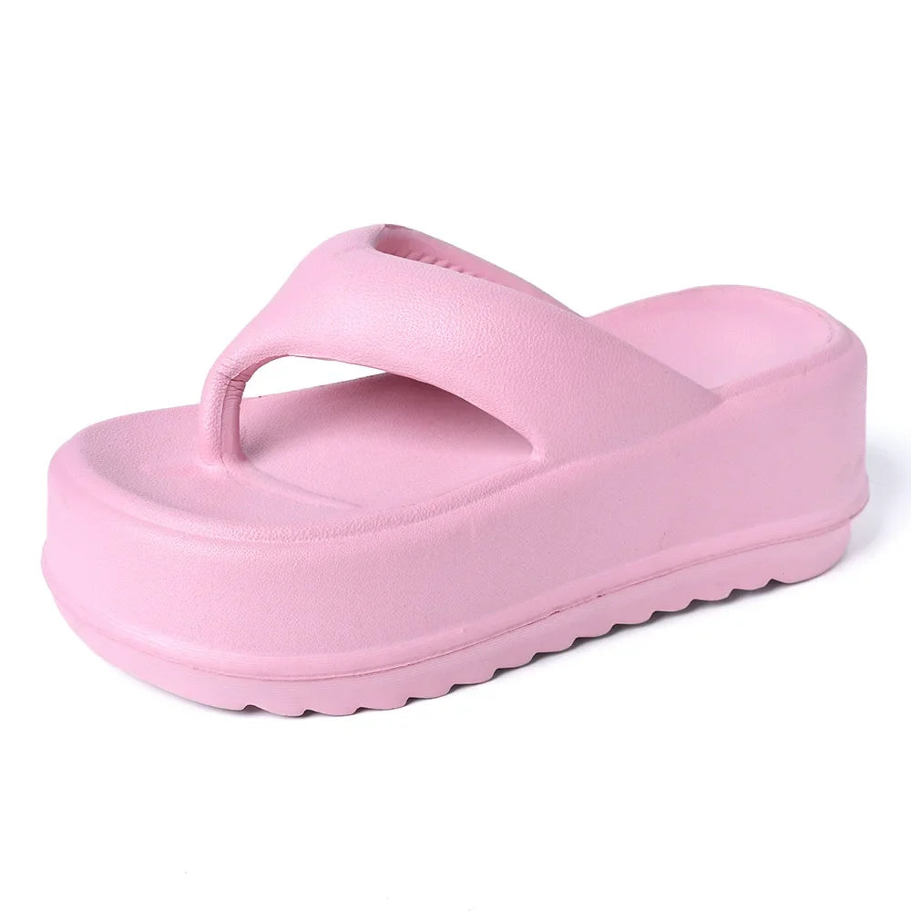 Comwarm New Thick Flip-flops Women Fashion Platform Sandals Outdoor Women Beach Slipper Home Comfort Women's Summer Sandals 2024